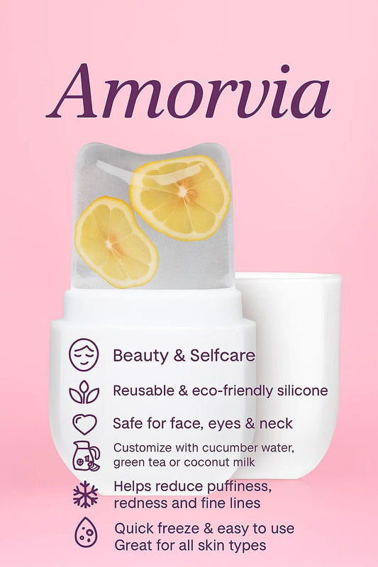 Amorvia™ IceGlow™ Cryo Face Roller  Facial & Eye Skin Rejuvenation Tool
